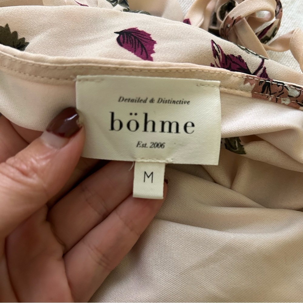 Bohme Flowy Maxi Dress sz M - Picture 7 of 14